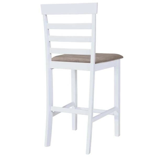 Maison Exclusive - Barstolar set om 2 vit tyg Vit