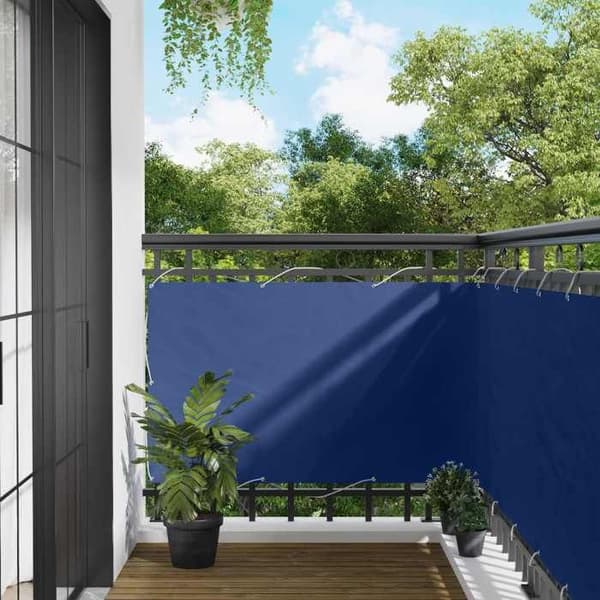 Maison Exclusive - Balkongskärm 100 x 1000 cm Rektangulär Oxfordtyg Blå