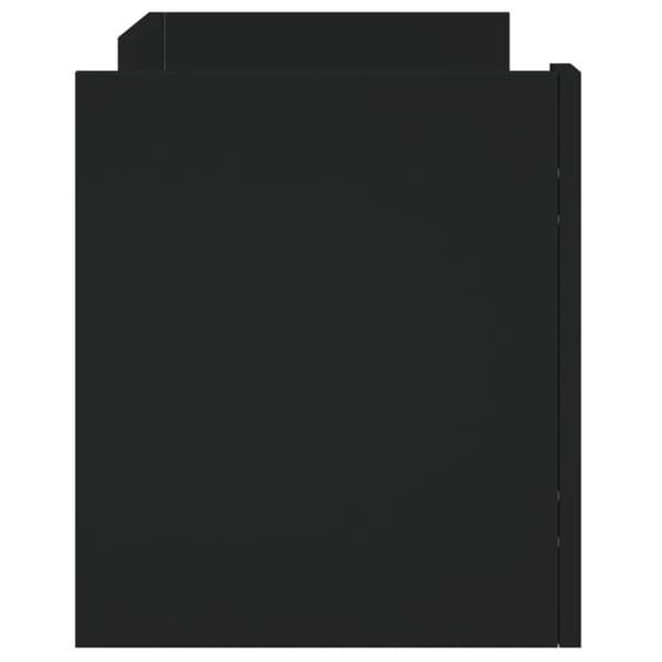 Maison Exclusive - Sort TV-møbel 80x35x40 cm i ingeniørtræ