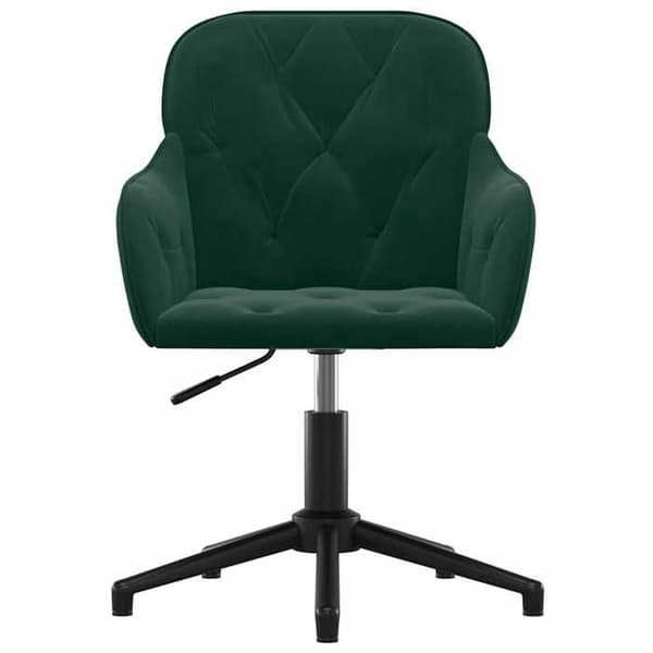 Maison Exclusive - Snurrbar kontorsstol Mörkgrön Sammet Mörkgrön