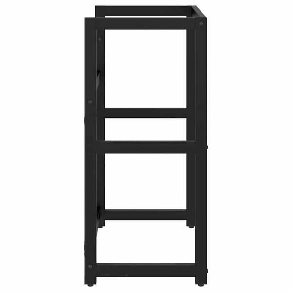 Maison Exclusive - Badeværelsesvaskeramme Sort 59x38x83 cm Jern