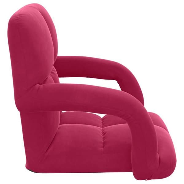 Maison Exclusive - Justerbar gulvstol Bordeaux Velour