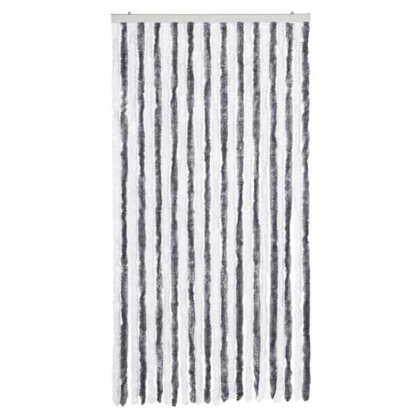 Maison Exclusive - Harmaa ja valkoinen hyttysverkko 100x230 cm chenille