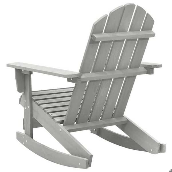 Maison Exclusive - Grå trä gungstol för trädgård