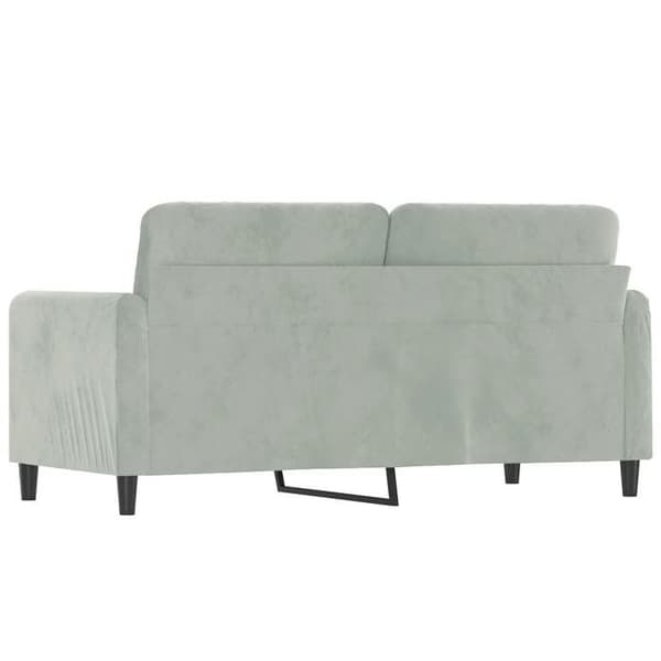 Maison Exclusive - Vaaleanharmaa 2-paikkainen sohva 140 cm Sametti Ljusgrått