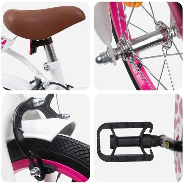 Maison Exclusive - Cykel för Barn 12 Tum för 2-4 År Gammal Vit Vit
