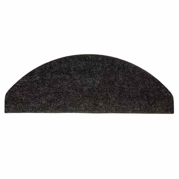 Maison Exclusive - Itsekiinnittyvät portaikkomatot 30 kpl musta 56x17x3 cm