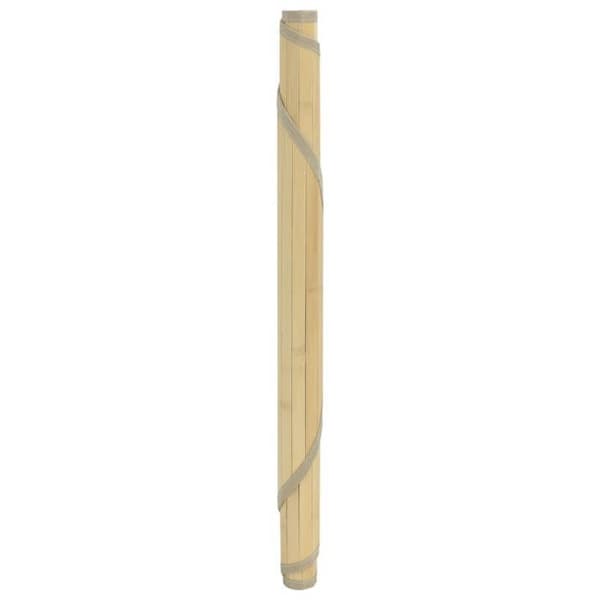 Maison Exclusive - Rund matta i ljus naturlig bambu 80 cm