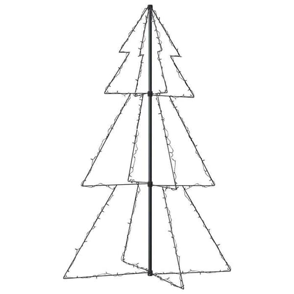 Juletræ - EKSKLUSIV HUS - Kegle 200 LED - 150 cm - Hvid - 8 lys effekter Ej specificerat