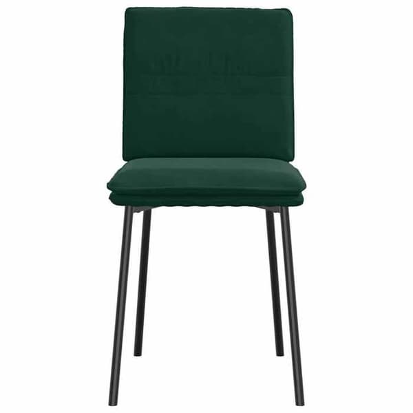 Maison Exclusive - Spisestole sæt af 2 Mørkegrøn Velour Mörkgrön