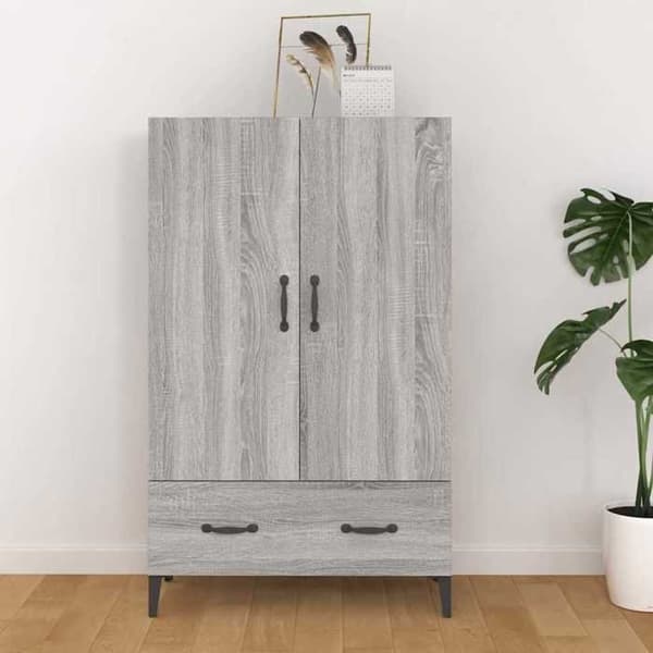 Maison Exclusive - Buffet Sonoma grå 70x31x115 cm Ingeniørtræ