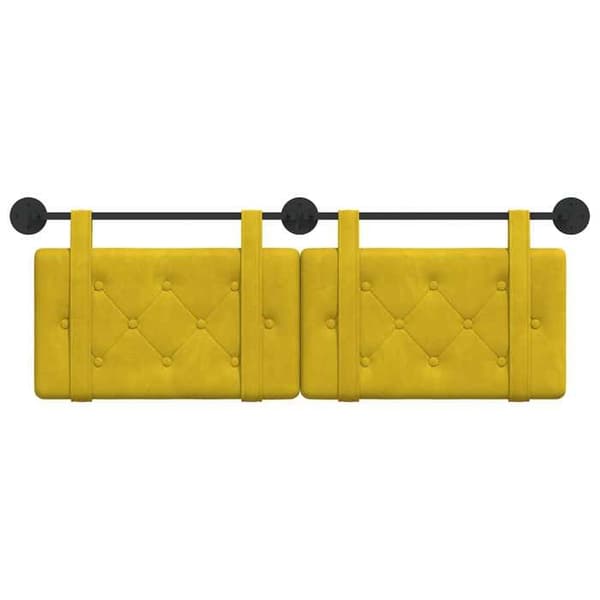 Maison Exclusive - Keltainen samettinen seinäpaneeli