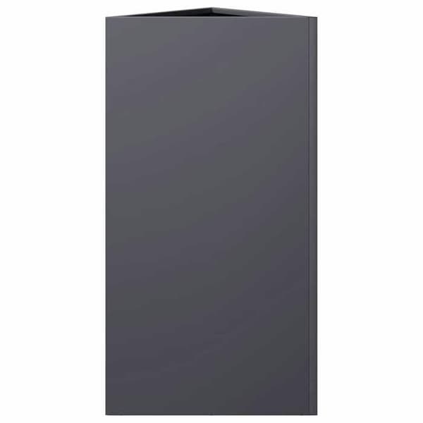 Maison Exclusive - Triangulär anthracite-jardiniär 40x34,5x75 cm stål