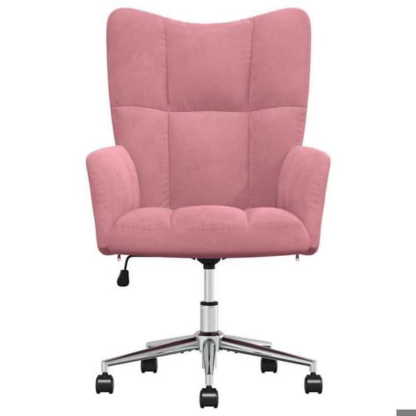 Maison Exclusive - Avkopplingsstol Rosa Sammet Ros