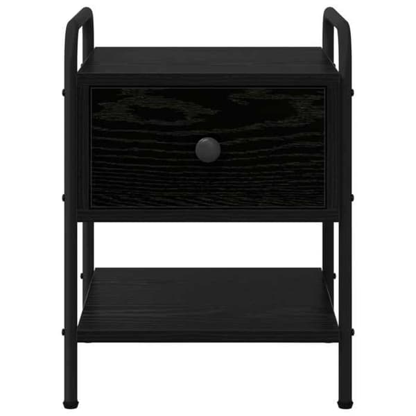 Maison Exclusive - Natbord Sort eg Ingeniørtræ