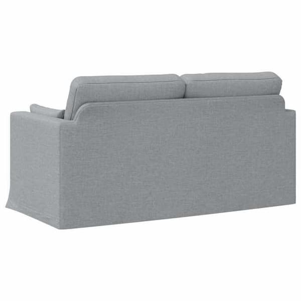 Maison Exclusive - Soffa 2 platser Ljusgrå 158 x 78 x 80 cm tyg