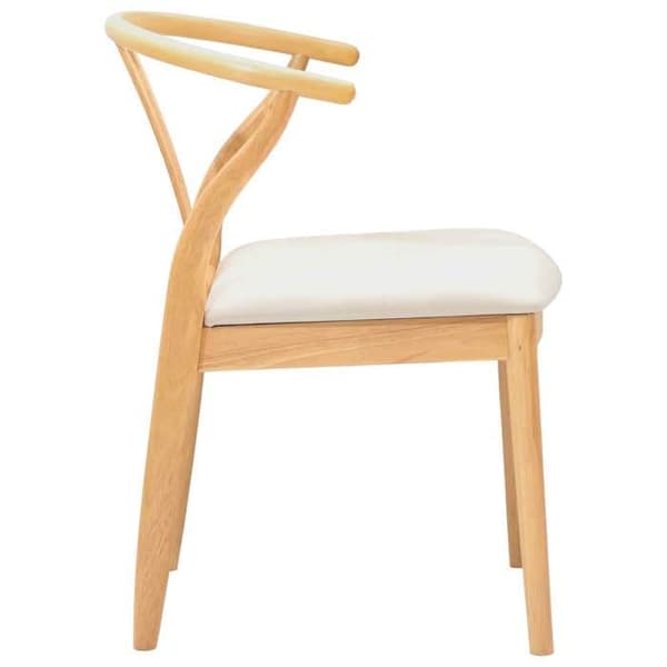 Maison Exclusive - Spisestol 2 stk Massivt Gummitræ Ej specificerat