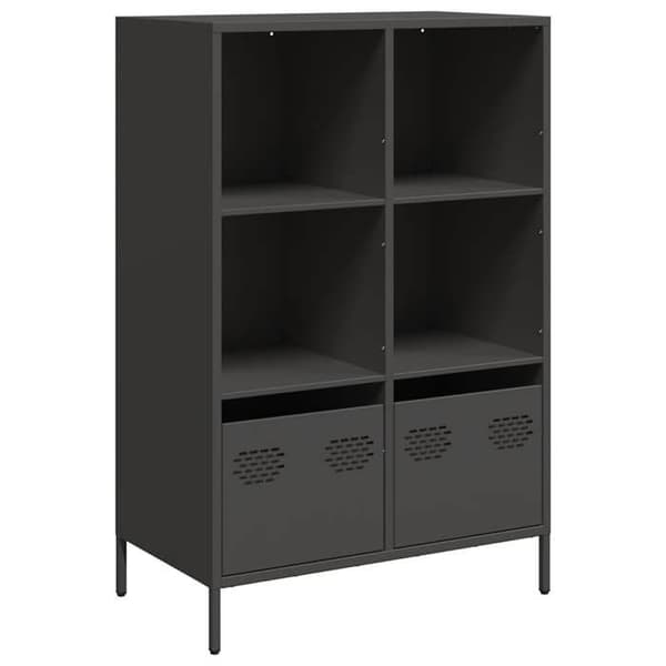 Maison Exclusive - Sort høj buffet 68x39x103,5 cm stål