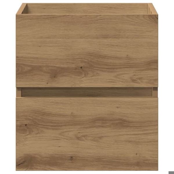 Maison Exclusive - Badeværelsesmøbel under vask i massivt egetræ 41 x 38,5 x 45 cm ingeniørtræ
