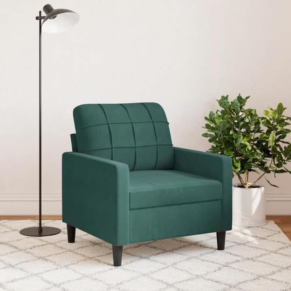 Maison Exclusive - Mörkgrön Fåtölj 60 cm Sammet