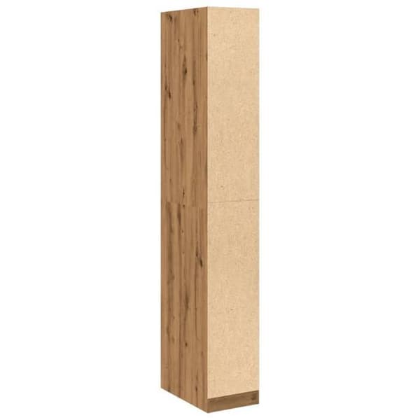 Maison Exclusive - Håndlavet egetræsgarderobe 30x50x200 cm ingeniørtræ Ek