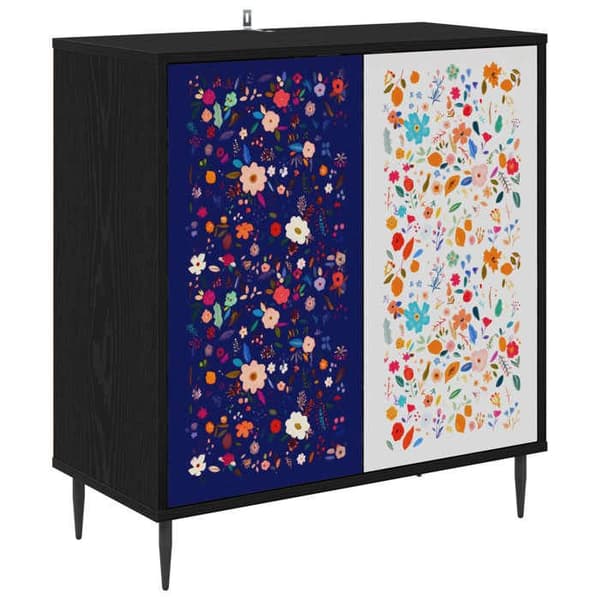 Maison Exclusive - Buffet MAINZ Sort eg 69 x 33 x 76 cm Ingeniørtræ