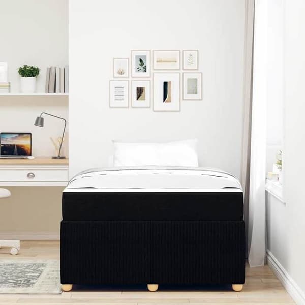 Maison Exclusive - Sängram Svart 120 x 190 cm tyg