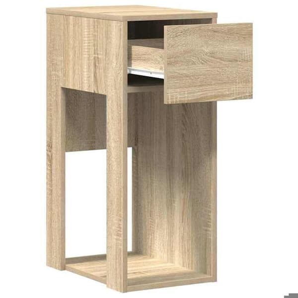 Maison Exclusive - Computerstand med skuffe i Sonoma eg 30x44x74 cm