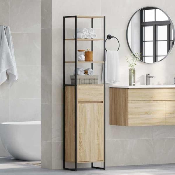 Maison Exclusive - Badrumsskåp Sonoma 40 x 30 x 180 cm