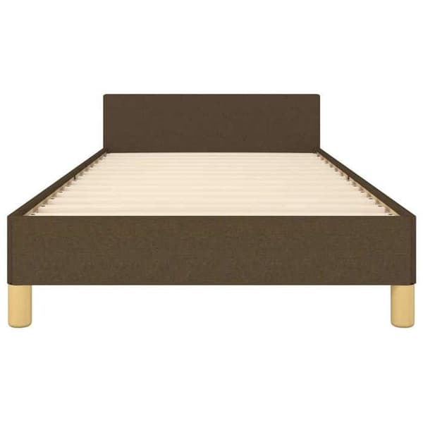 Maison Exclusive - Sengestel uden madras mørkebrun 80x200 cm stof