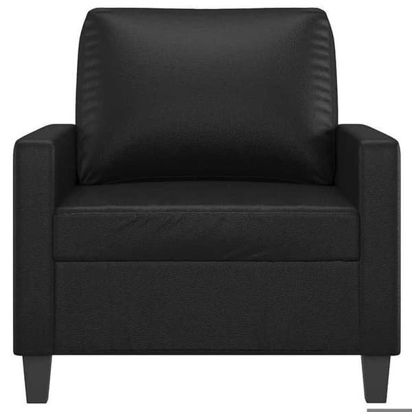 Maison Exclusive - Musta Tuoli 60 cm Keinonahkaa