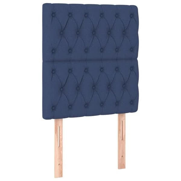 Maison Exclusive - LED Hovedgærde Blå 80x7x118/128 cm Stof blå