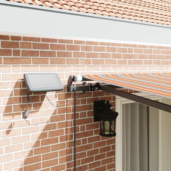 Maison Exclusive - Fällbart Markis Multicolor 400 × 350 cm Tyg och Aluminium