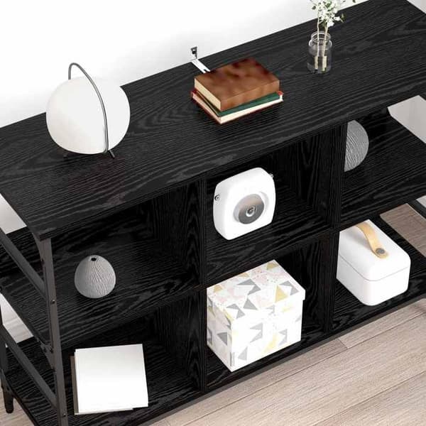 Maison Exclusive - Buffet Sort egetræ 102 x 32 x 73,5 cm svart ek