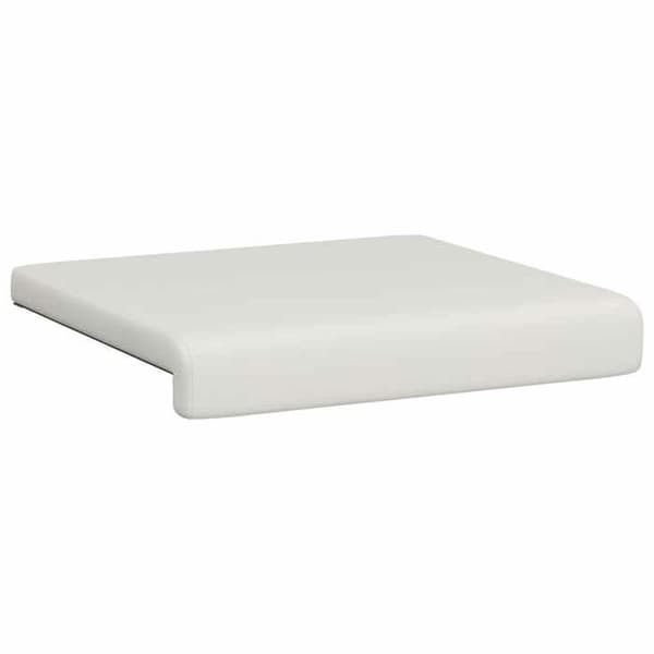 Bænkepude - EKSKLUSIV HUS - 2 stk. - Kunstlæder - Dybde 35 cm - Skridsikker Vit