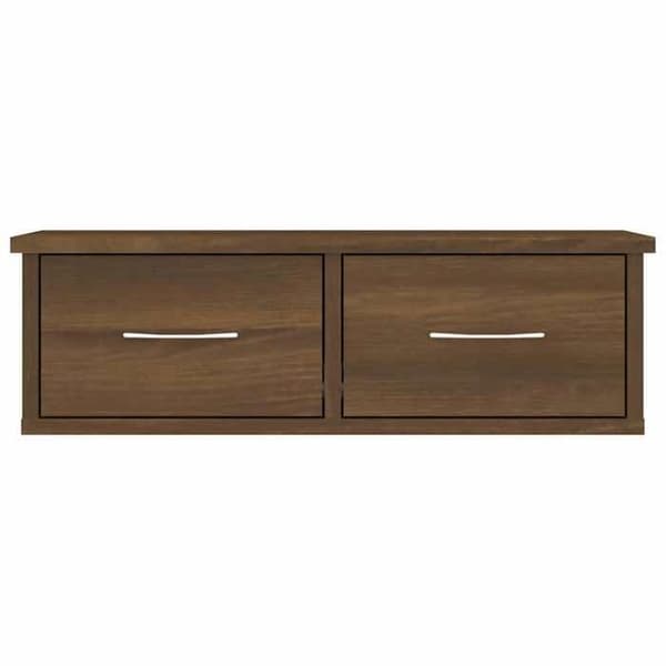 Maison Exclusive - Väggskåp Ek brun 60x26x18,5 cm Ingenjörsträ
