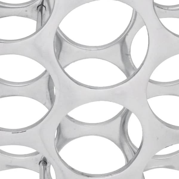 Pulloteline - Exclusive-koti - Hopeanvärinen alumiini - 27 pulloa - 33x19x102 cm Silver