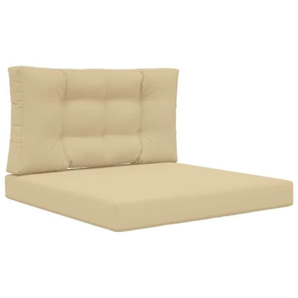Maison Exclusive - Ulkokäyttöön tarkoitettu polyesterinen sohvatyyny beige 80 x 80 cm