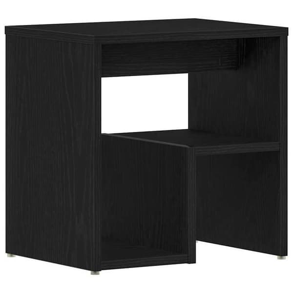Natteskab - EKSKLUSIV HUS - Sæt af 2 - Rustik sort eg - Ingeniørtræ - 40 x 30 x 40 cm svart ek