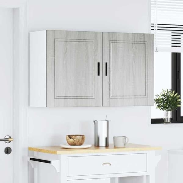 Maison Exclusive - Köksskåp väggmonterade 2 st Porto sonoma grå