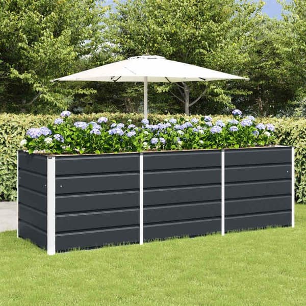 Maison Exclusive - Anthracite-kasvihuone 240 x 80 x 75 cm Teräs
