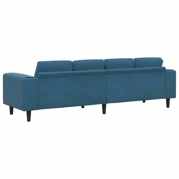 Soffa - EXKLUSIVT HUS - 250 cm - Blå - Polyester tyg - Nutida Blå