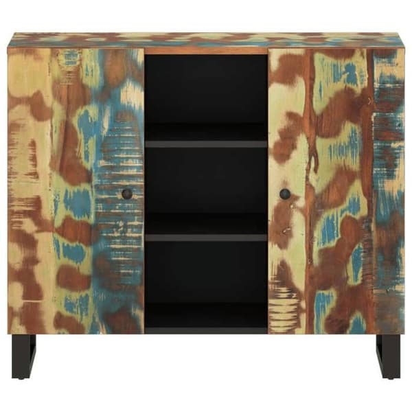 Maison Exclusive - Buffet med 2 døre 90x33x75 cm genbrugstræ