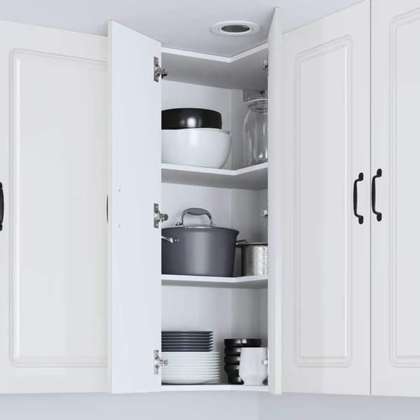 Maison Exclusive - Kalmar Hvid glans opvaskemaskine panel Strålande vit