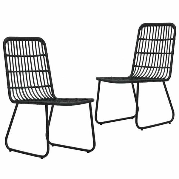 Maison Exclusive - Utomhusmatgrupp 3 delar i flätad resin och glas