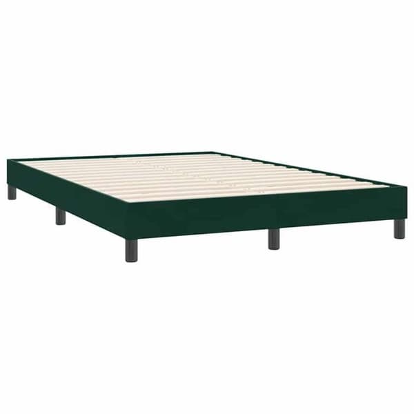 Maison Exclusive - Sengebund med lameller uden madras mørkegrøn 140x220cm