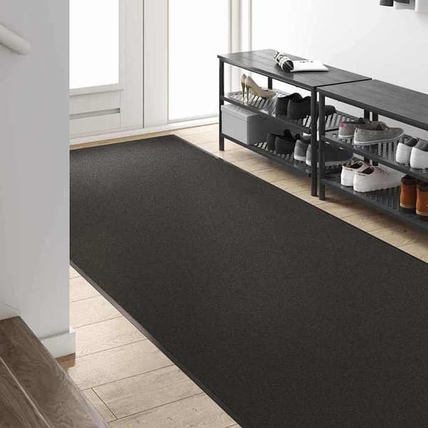 Maison Exclusive - Musta sisäänkäyntimatto 120 x 400 cm 100% polyamidia