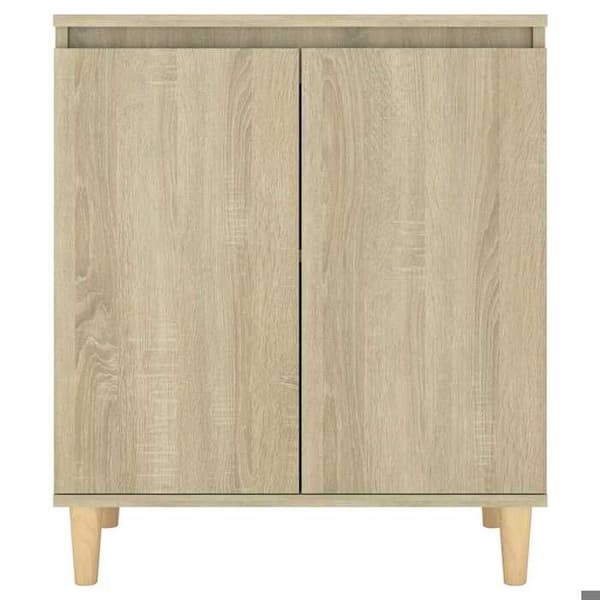 Maison Exclusive - Buffet med ben i egetræ Sonoma, ingeniørtræ