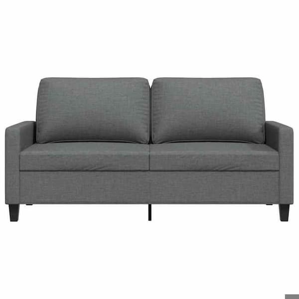 Maison Exclusive - Tummanharmaa 2-paikkainen sohva 140 cm Kangas Mörkgrå