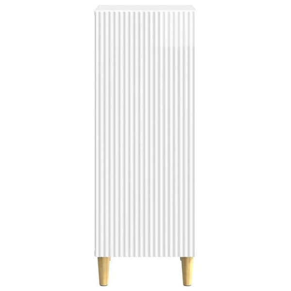 Maison Exclusive - Buffé Vit glänsande 33 x 34,5 x 90 cm Ingenjörsträ